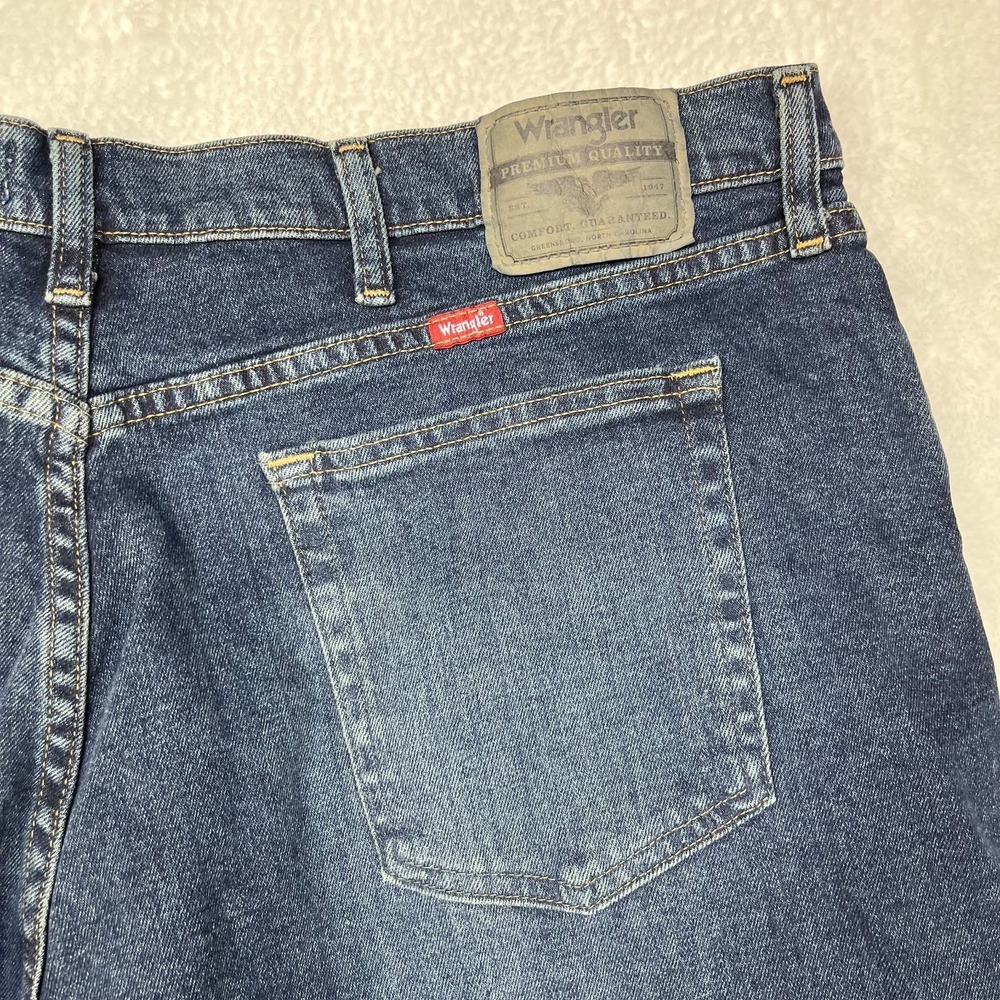 Wrangler Relaxed Fit Jeans Men's Blue Denim Pockets Classic Zip Fly 40X29 - NWT - Picture 11 of 12